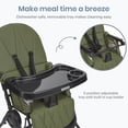 thumbnail image 5 of Dream On Me Snack and Stow Baby high Chair, Easy to fold and Store Travel high Chair, Removable and Three Position Adjustable Tray Portable high Chair, Olive, 5 of 8