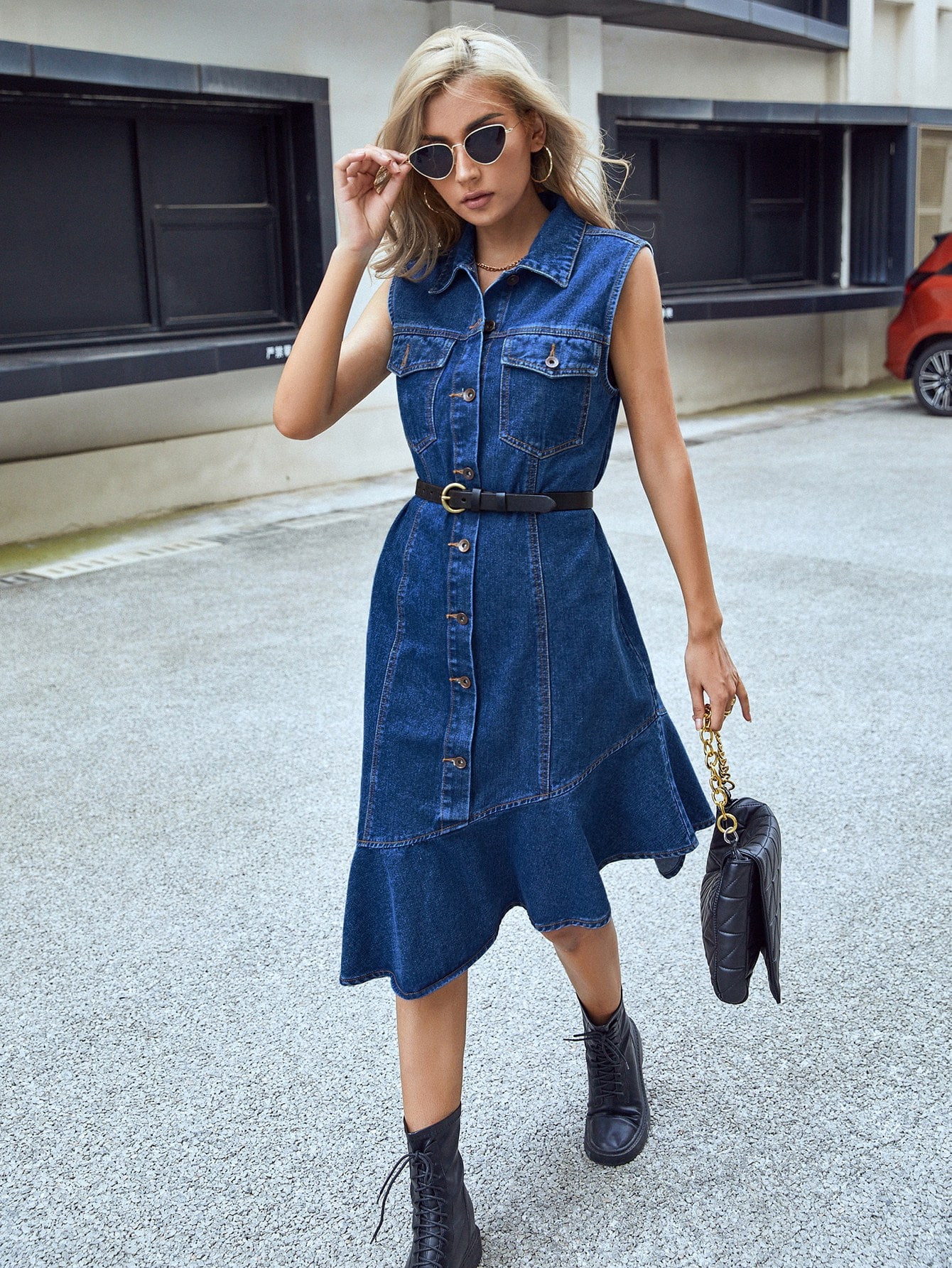 Women's Flap Pocket Button Front 
