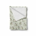 thumbnail image 2 of Owl Soft Flannel Fleece Throw Blanket, Illustration with Nocturnal Animals Sitting on the Branches Colorful Floral Design, Cozy Plush for Indoor and Outdoor Use, 50" x 60", Multicolor, by Ambesonne, 2 of 6