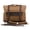 Khaki+Brown, variant on ISMART Leather Motorcycle Waterproof Saddlebag, Canvas Laptop Bag with Leather Strap