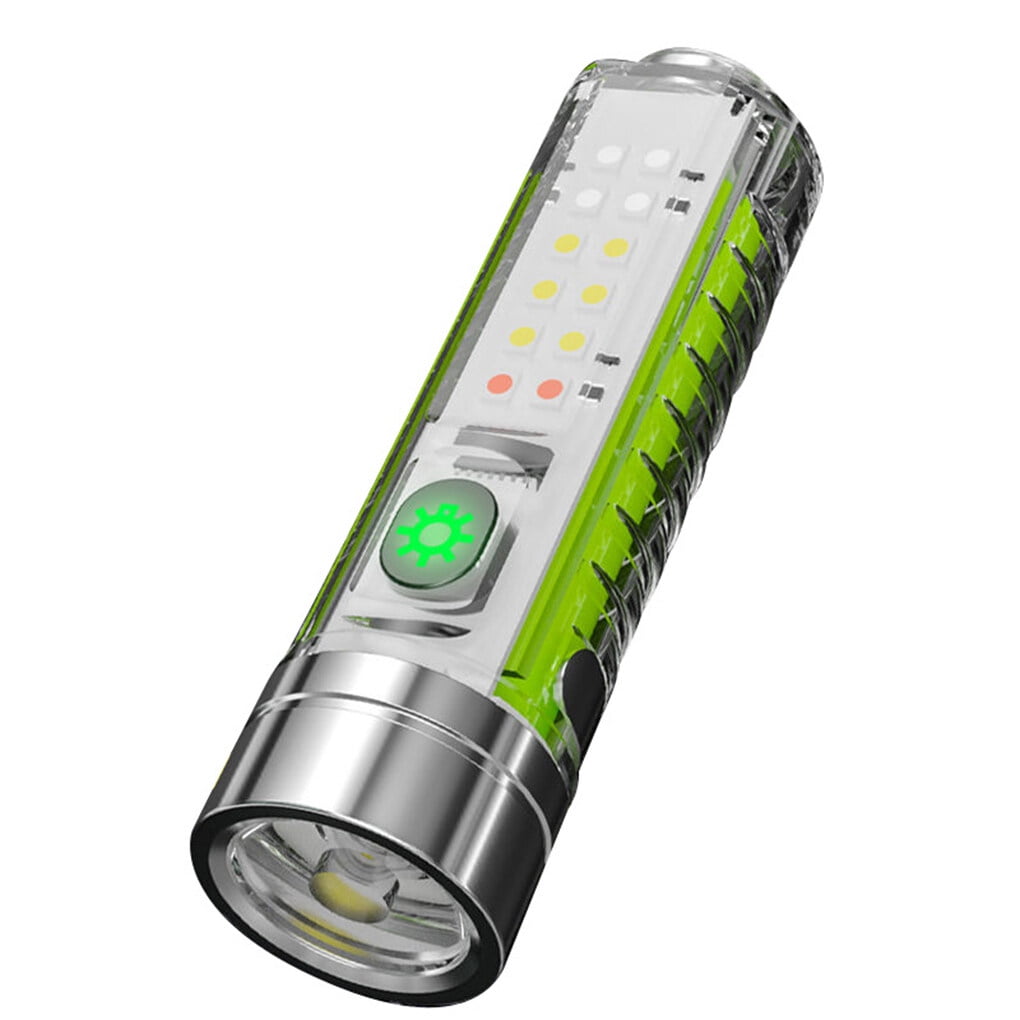 serony Lampe de Poche LED avec Lumière Latérale Rechargeable Forte Portable de Poche Torche Électronique 30W Légère Haute Puissance Lampes de Poche Mise au Point Fixe
