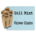 thumbnail image 1 of Herbs Cilantro Chives Mint Dill Rubber Stamp Set for Scrapbooking Crafting Stamping - Small 3/4 Inch, 1 of 7