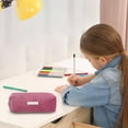 thumbnail image 2 of Retro Corduroy Solid Color Pencil Case Large Capacity Student Stationery Storage Bag Clutch Bag, 2 of 7