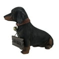 thumbnail image 2 of Zeckos Delightful Lil Hot Dogger Dachshund Dog With Sign Figure, 2 of 3