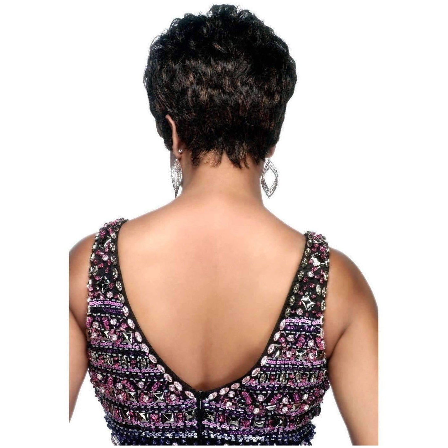 Vivica Fox H-205 Human Hair Wig, 1 Black