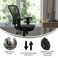 thumbnail image 3 of Flash Furniture Nicholas Mesh Mid Back Executive Chair with Arms, 300 lb, Black, 3 of 9