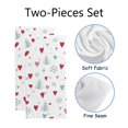 thumbnail image 2 of GZHJMY Silhouettes seamless pattern with cute forest and hearts, Bath Shower Towels Set of 2 for Bathroom -Soft Microfiber Hand Towel Absorbent Soft Decorative Face Towel for Kids 30 x 15 inch, 2 of 6