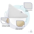 thumbnail image 4 of Cojín Antirreflujo Adulto Memory Foam Almohada Tipo Cuña Respaldo blanco, 4 of 8