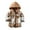 Brown, variant on breaise Toddler Kids Boys Girls Flannel Shirt Jackets Hooded Coat Outwear Fall Long Sleeve Button Down Plaid Shirts Casual Hoodie Shacket Jacket with Pockets