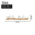 thumbnail image 2 of Accent Collection Functional Wall Hanger, White Birds, 4 Hooks, Home Decor, Key Organizer, 2 of 6