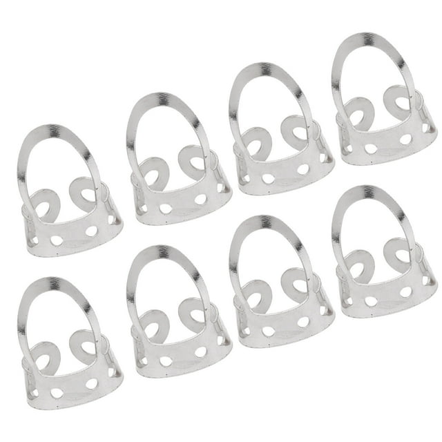 8Pcs Banjo Finger Picks Stainless Steel Hollow Guitar Finger Picks Musical Instrument Accessories