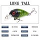 thumbnail image 2 of Señuelos de pesca, 9 piezas de anzuelos de pesca de cebo duro de plástico Señuelos de peces artificiales 3d, Señuelos de cebo artificial Wobbler 4.5cm 9PCS Feliz Sencillez, 2 of 4