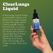 Ridgecrest Herbals ClearLungs Liquid Herbal Wellness Supplement, Orange Flavor Alcohol Free for Adults and Kids, Natural Lung Formula (2 fl oz, 29 Servings)