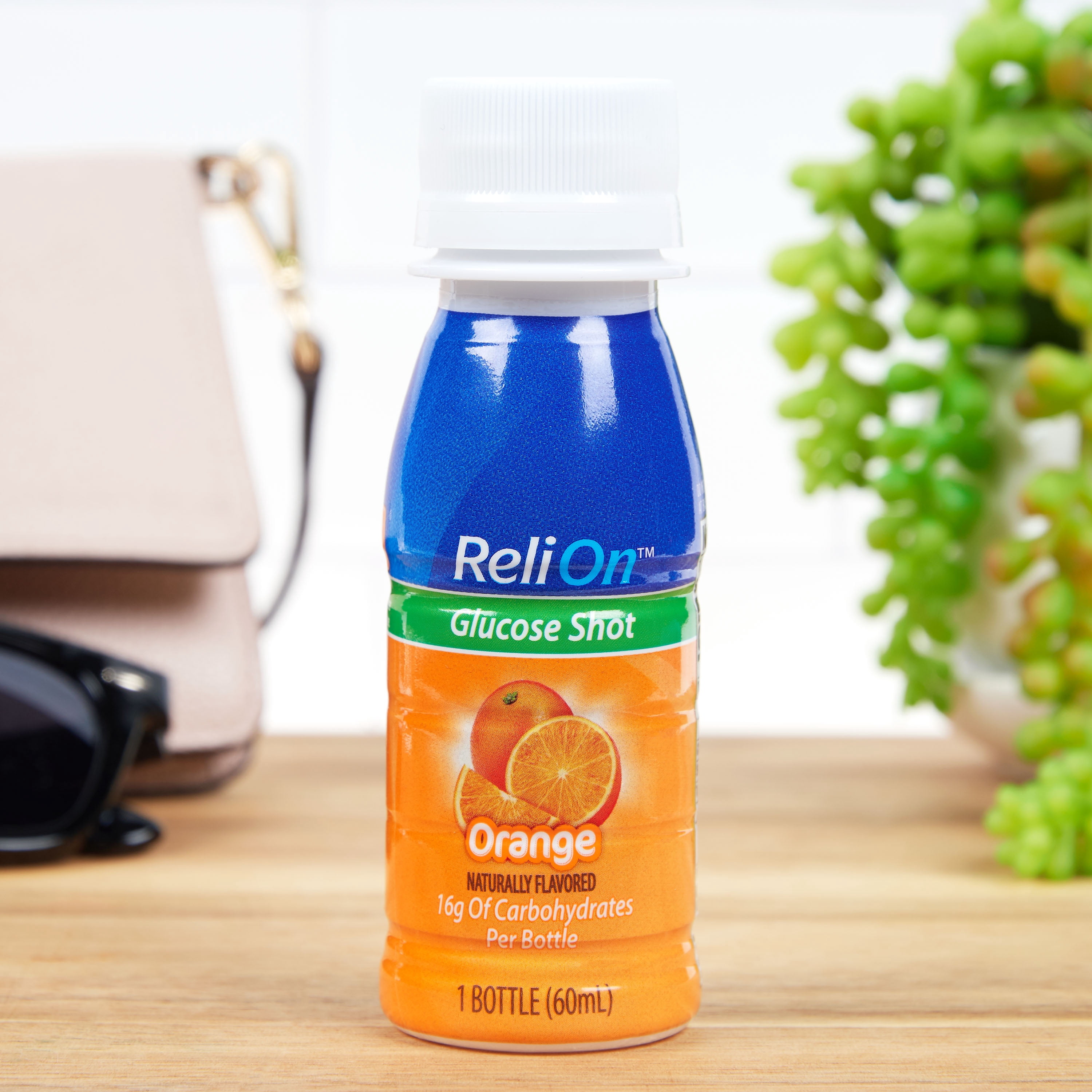 ReliOn Glucose Shot, Orange, 60mL
