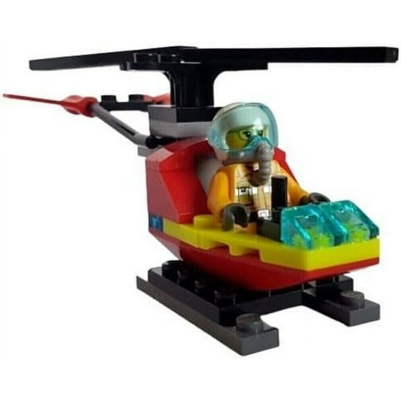 LEGO City: Firerfighter Minifigure in Helicopter
