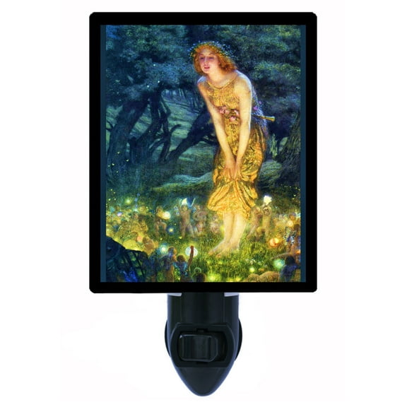 Night Light - Midsummer's Eve. | Old Masters Theme, Includes Free Switchable Insert, 4W Bulb, E12 Base