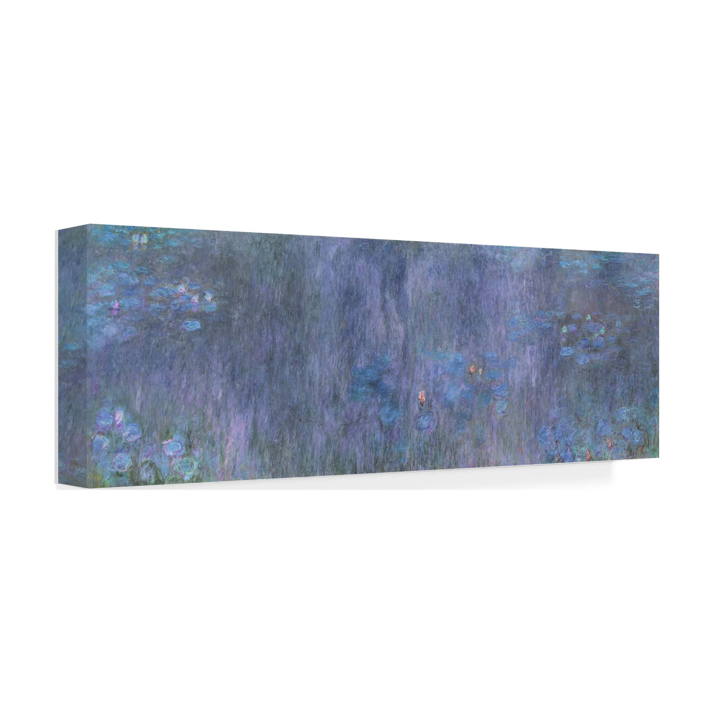 Monet 'The Water Lillies Tree Reflections' Canvas Art