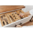 KitchenEdge Adjustable Kitchen Drawer Organizer for Utensils and Junk