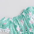 thumbnail image 5 of Bagilaanoe Newborn Baby Girl Easter Rompers Off Shoulder Short Sleeve Bodysuits 3M 6M 12M 18M Infant Summer One Piece Jumpsuit, 5 of 8