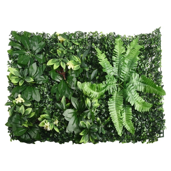 Artificial Green Grass Square Plastic Lawn Plant Home Wall Decoration #1