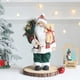 thumbnail image 3 of 1 pieza de decoración navideña, muñeco de Papá Noel rojo y verde, estatua de juguete coleccionable para el hogar, adecuado para fiestas navideñas, 3 of 5