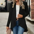thumbnail image 2 of Vedolay Women Long Cardigan Lightweight Long Sleeve Open Front Sweater Cardigan Black,S, 2 of 5