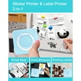 thumbnail image 2 of Sticker Printer Print Pods Mini Printer with Rolls Sticky Papers Portable Sticker Maker Machine Thermal Label Maker Thermanote Phone Labeller for Photos Pictures Notes Graphics B, 2 of 8