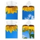 thumbnail image 2 of Fotbe Blue Sky Sunflower Porta Pañuelos Decorativo de Cuero, Caja Cuadrada Moderna para Pañuelos Faciales, Organizador y Dispensador 5x5x5'', 2 of 7