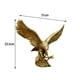 thumbnail image 3 of Escultura de águila de resina, colección de artesanías, adorno creativo, estatua decorativa moderna para decoración del hogar, mesa de café, centro de , GRANDE Largo Soledad Estatua del águila, 3 of 8