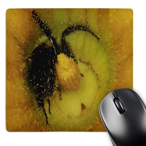 3dRose, Bee Pollinating A Flower , MousePad