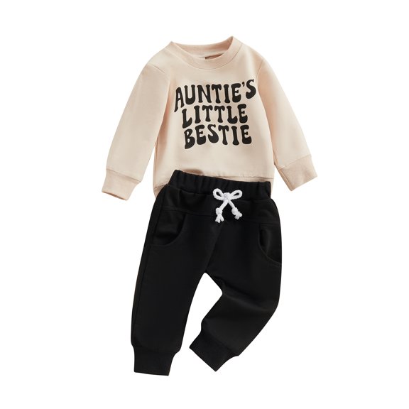 Gerichy Toddler Kids Baby Boy Fall Outfits 1T 2T 3T Letter Print Long Sleeve Tops Pants Winter Clothes Sets