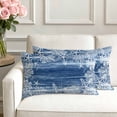 thumbnail image 3 of Set of 2 Sea Stars Pillow Covers 12x20 Inch, Summer Beach Sea Star Coral Navy Blue Texture Decorative Throw Pillow Cases Cotton Cushion Covers for Sofa Couch Bed Living Room Bedroom Home Decor, 3 of 9