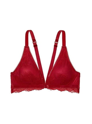 Victoria's Secret Very Sexy Seduction Bra 32C Red Black Embroidery Crystal  Size undefined - $33 - From K