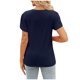 thumbnail image 5 of Camisas para adolescentes,Camiseta informal para mujer, cuello redondo, manga corta, mezcla de nailon y elastano, ajuste cómodo para uso doméstico y diario, sopatenor, 5 of 9