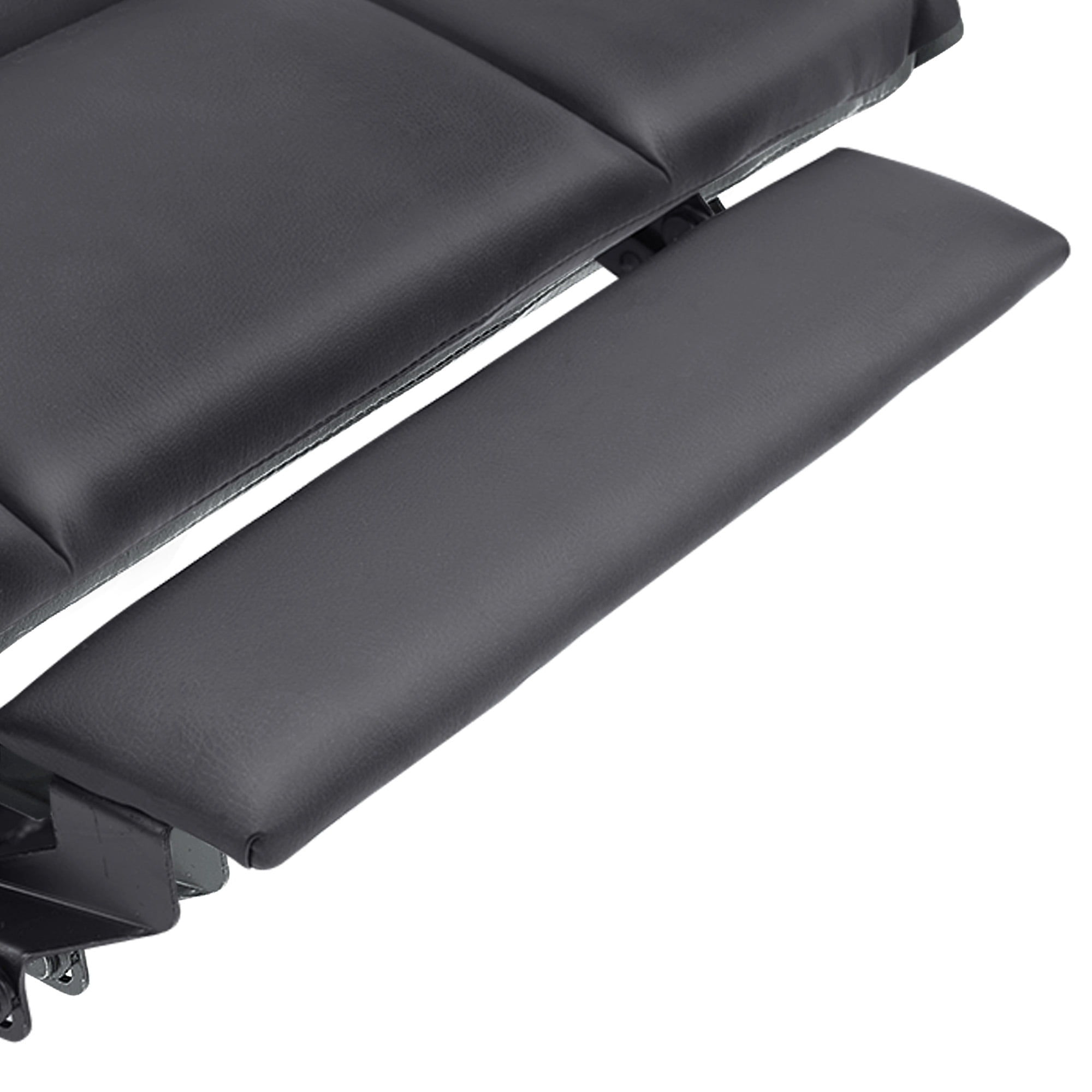 MCombo Power Lift Recliner Chair with Extended Footrest for Elderly, Faux Leather(Black)