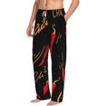 thumbnail image 2 of Sigee Hot Chili Print Men's Pajama Pants - Soft Lounge Sleep Bottoms with Elastic Waistband and Pockets-X-Large, 2 of 9