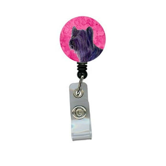 Skye Terrier Retractable Badge Reel Or Id Holder With Clip