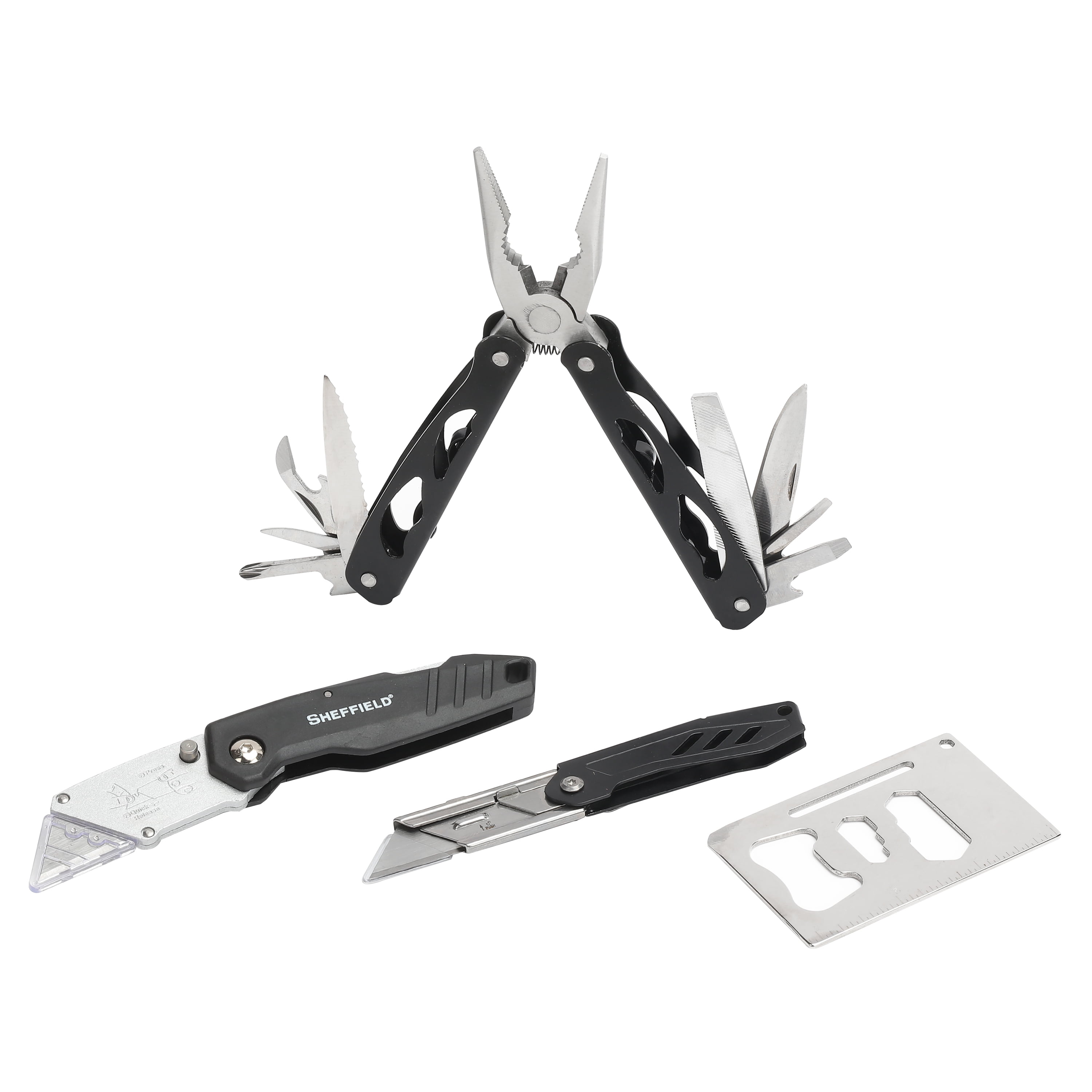 Sheffield 4 Pc Multi Tool And Knife Set