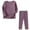 Wine, variant on Toddler Long Underwear Set Boys And Girls Trendy Cute Solid Color Long Sleeve Comfortable Soft Thermal T-Shirt Leggings 2Pcs Kids Winter Base Layer Set
