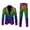 Green, variant on Men's Lapel Button Long Sleeve Suit Jacket Fashionable Funny Printed Carnival Corduroy Two Buttons Blazers Plus Size Formal Jacket with Side Pockets