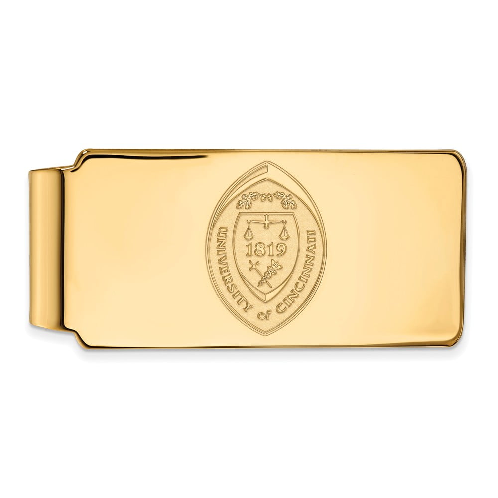 Gold-Plated 925 Silver University of Cincinnati Medium Crest Pendant by LogoArt