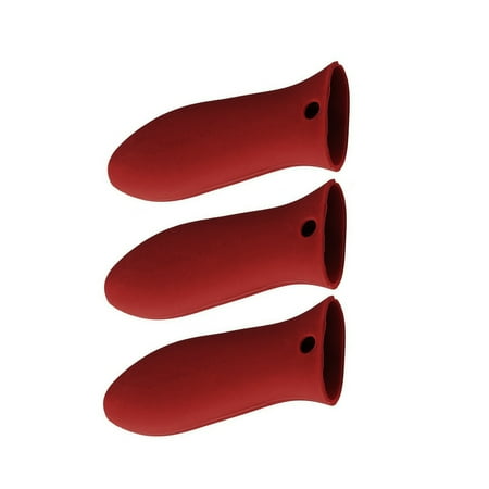 

Chuangji 3 Pcs Pot Handle Cover Pot Handle Holder Fry Pan Sleeve Oven Mitts Frying Pans Handle Cover Heat Resistant Handle