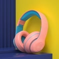 thumbnail image 2 of CXALSSY X3 Active Noise Cancelling Headphones, Over-Ear Headphones with Mic for Kids/Adults/Teen/School/TV, Pink, 2 of 8