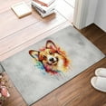 thumbnail image 2 of Watercolor Drip Corgi Pop Art Colorful Portrait Artwork Doormat Welsh Corgi Dog Lover Gifts Idea Indoor Outdoor Welcome Mat - 01009, 2 of 5