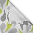 thumbnail image 5 of Ambesonne Geometric Grommet Curtain, Abstract Paisley, 50" x 108", Yellow Green Grey White, 5 of 6