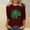 Wine, variant on Oplxuo St Patty's Day Shirt Women 2026 Casual Plus Size 3/4 Sleeve Irish Clover Shirts Funny Saint Patrick's Tunic Tops