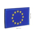 thumbnail image 2 of HOMEMAXS European Union Flag Patch Embroidered Badge For Clothing Backpacks Hats Applique For Travel Parties Sew On On Decorative Patch, 2 of 8