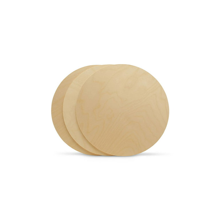 Wood Circle Disc 6 in Diameter, 1/2 Inch Thick, Birch Plywood, Unfinished  Round Wood Wooden Circles for Crafts 