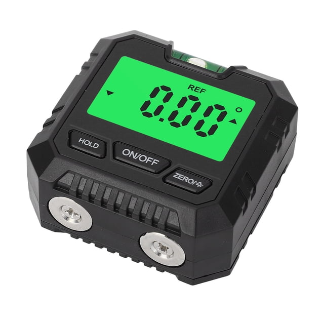 Jauge d'Angle Numérique, Outil de Détecteur de Niveau Électronique Magnétique Inclinomètre avec Base Magnétique, Écran LCD Rétroéclairé, pour Menuiserie