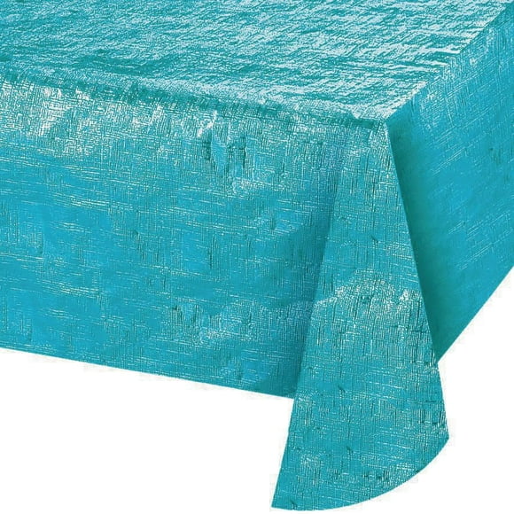 Nappe en papier bleu Bermude Opal 1 Nappe en papier